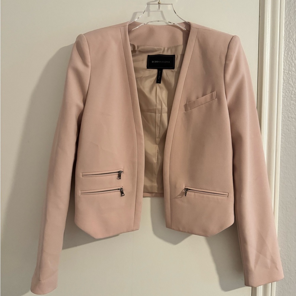 BCBGMaxAzria Blush Pink Women's Jacket